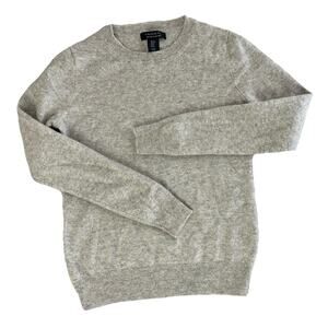Tahari 100% 2 Ply Cashmere Sweater Gray Size Medium